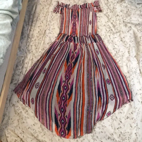 Ramy Brook Mandee Off Shoulder Silk Dress - Picture 1 of 8